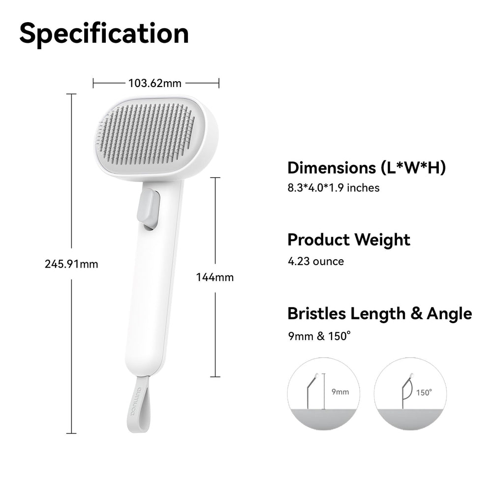 Aumuca cepillo colgado con correa de silicona para guardado seguro