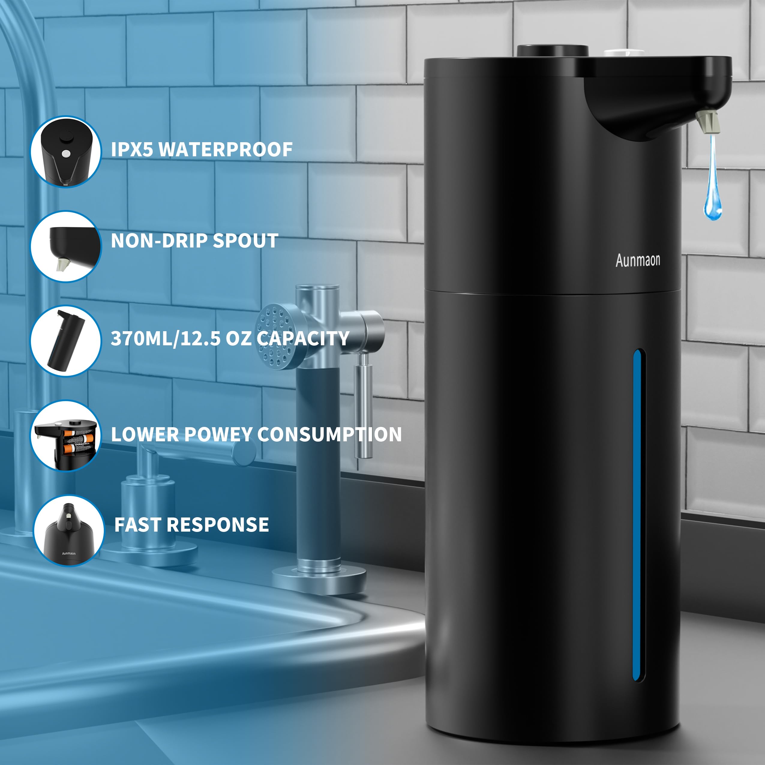 Aunmaon boquilla anti-goteo con dispensado limpio y sin residuos