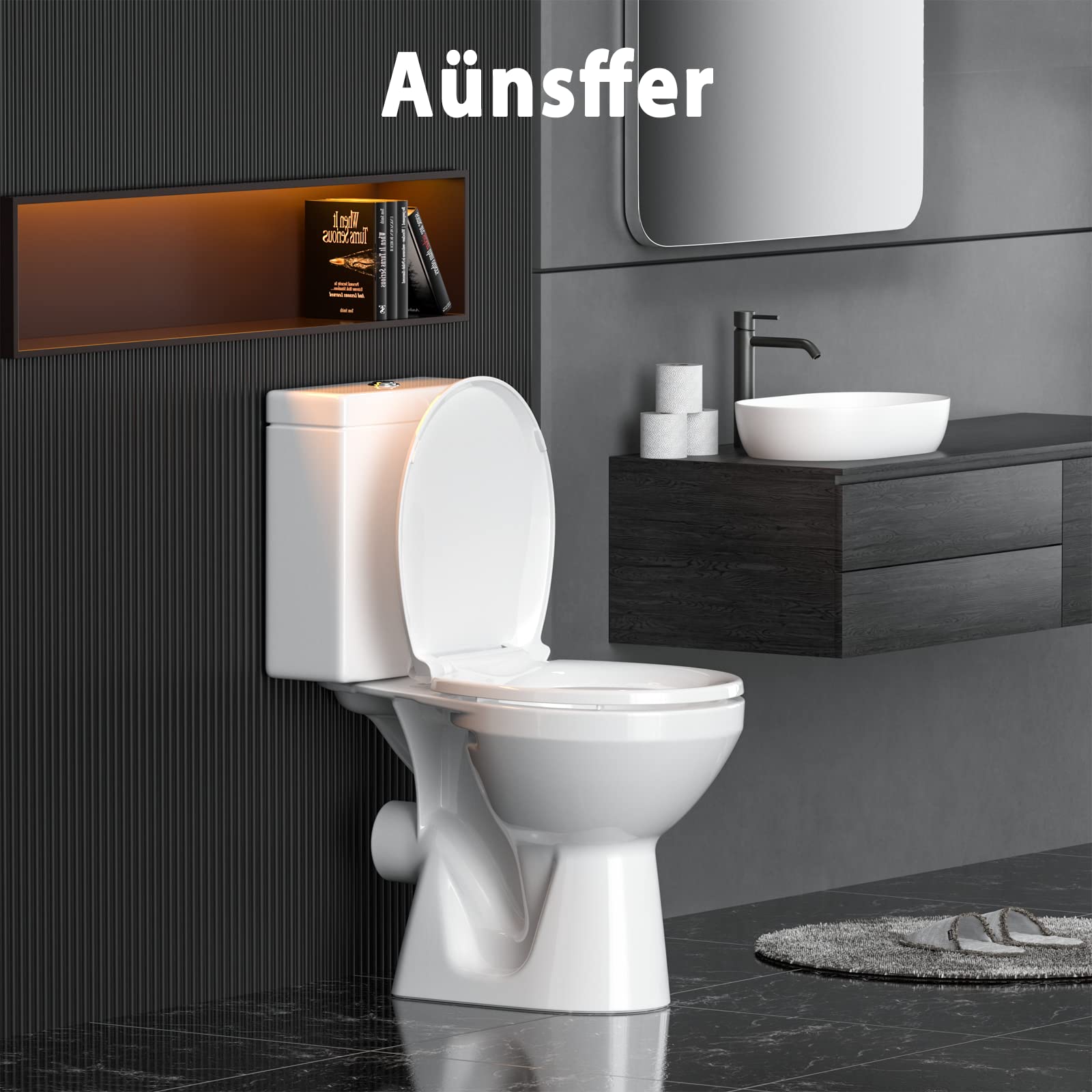 Aünsffer en baño instalado que aporta estética y tranquilidad