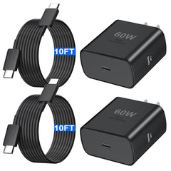 Auorld frente del bloque cargador 60W mostrando diseño compacto y potencia