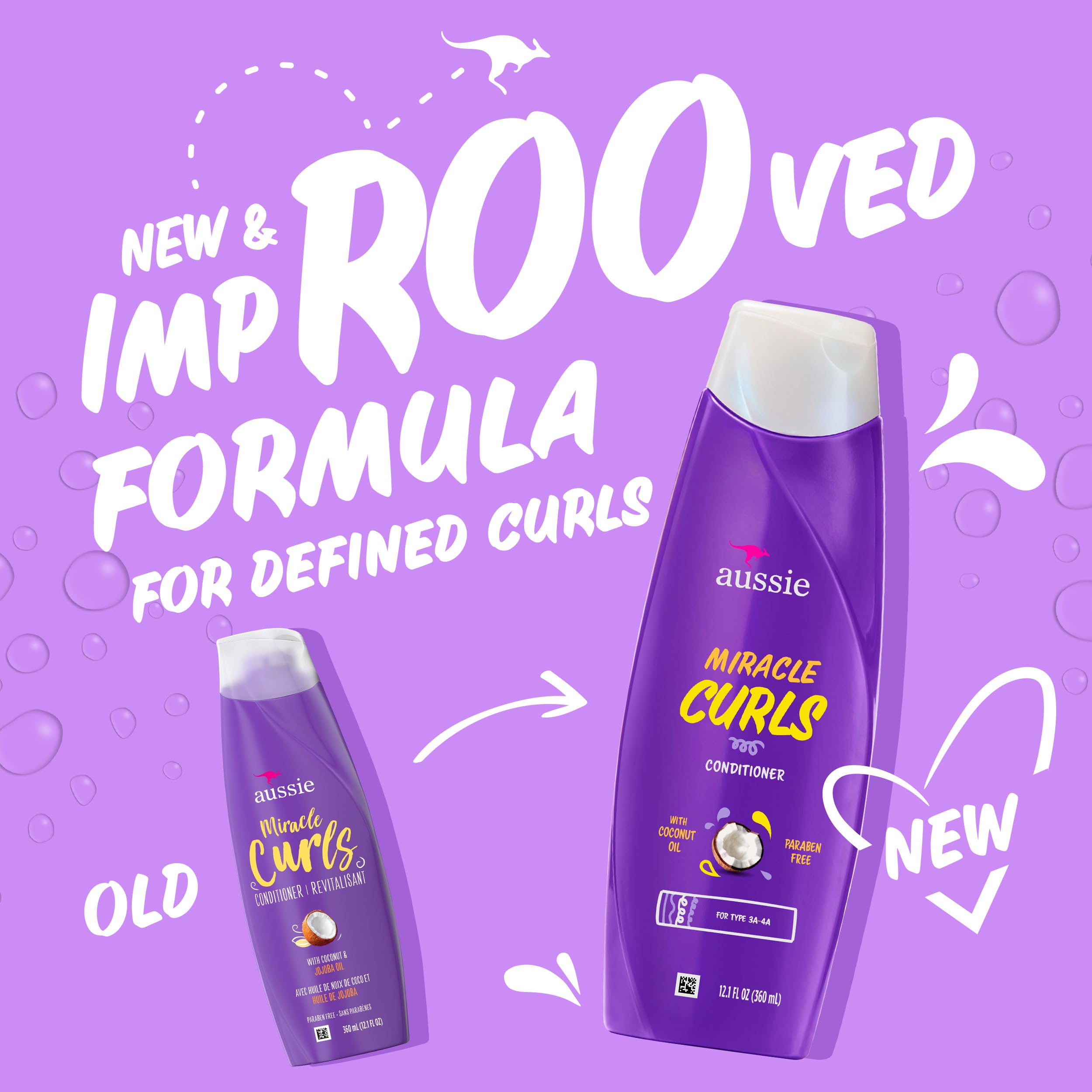 Aussie aceite en gotas aplicado en puntas para brillo y control del frizz