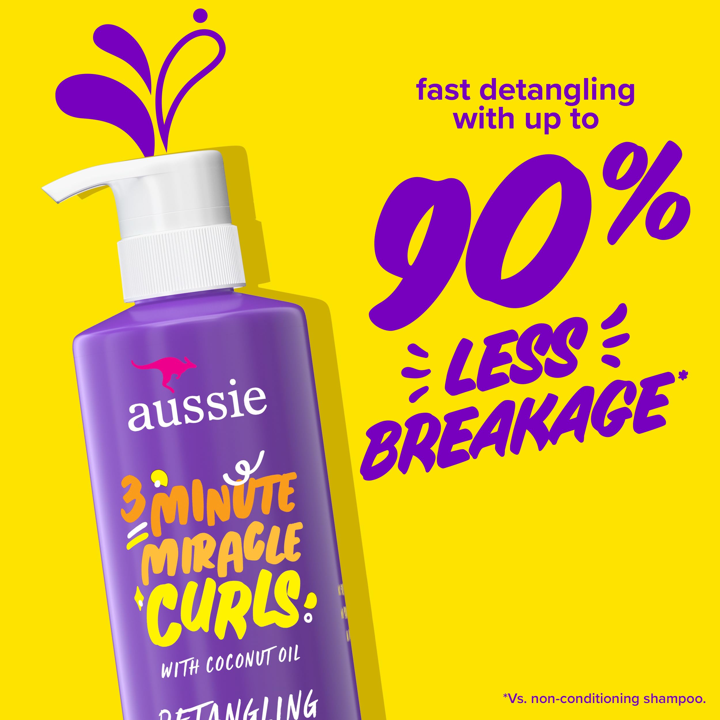 Aussie etiqueta del producto mostrando ingredientes clave y beneficio de cuidado