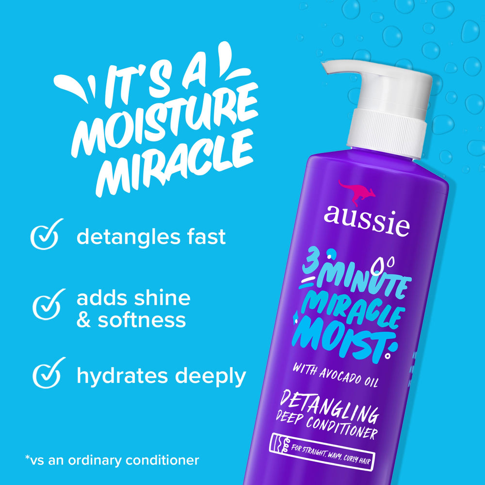 Aussie open bottle revealing creamy texture for deep hydration