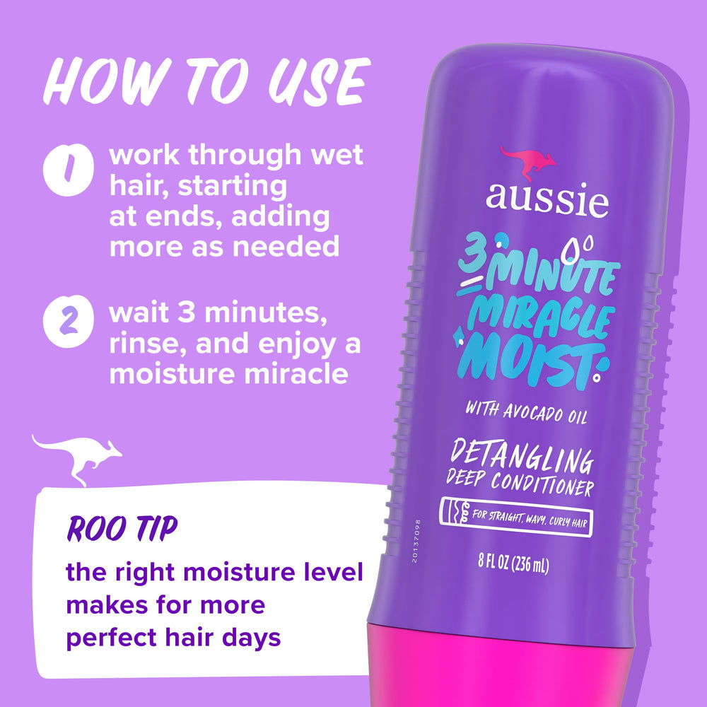 Aussie 3 Minute Miracle jar open showing rich treatment for rapid nourishment