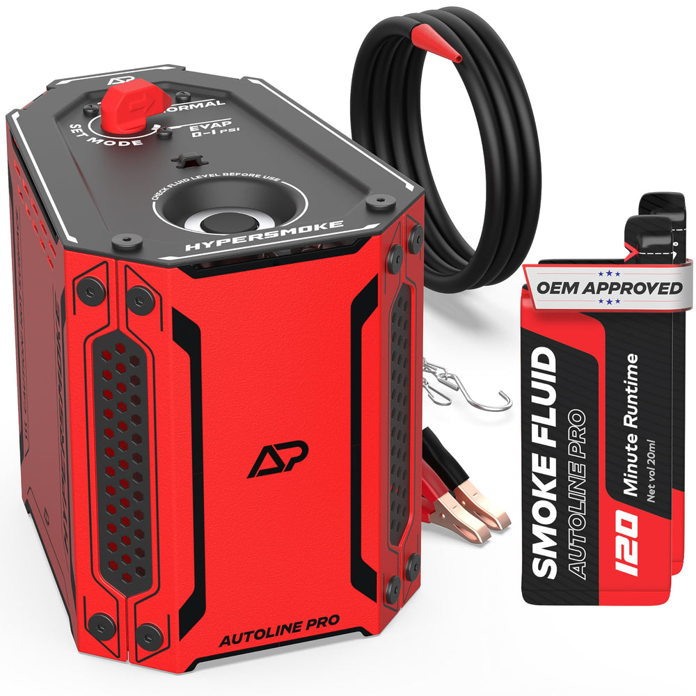AutoLine Pro front overview of HyperSmoke showing rugged housing and controls for reliable diagnostics