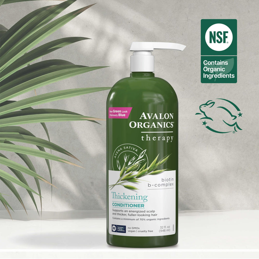 Avalon Organics in-shower application illustrating conditioning and detangling