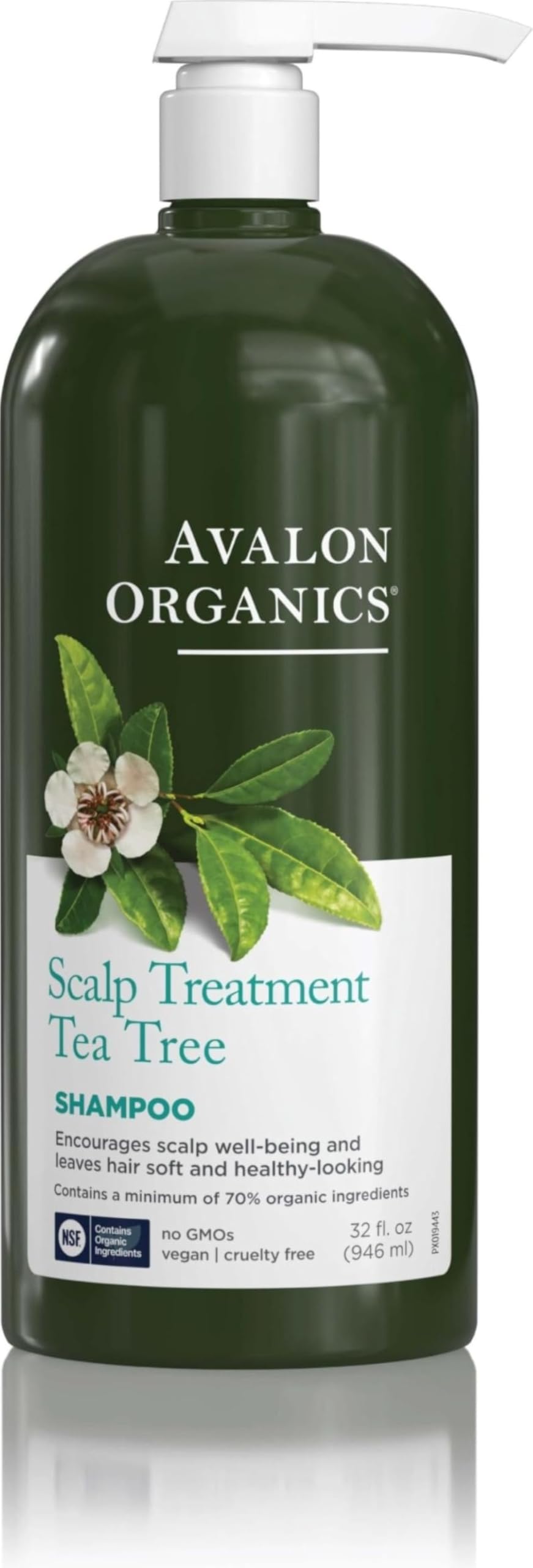 Avalon Organics front packaging showing 32 oz bottle and branding benefits