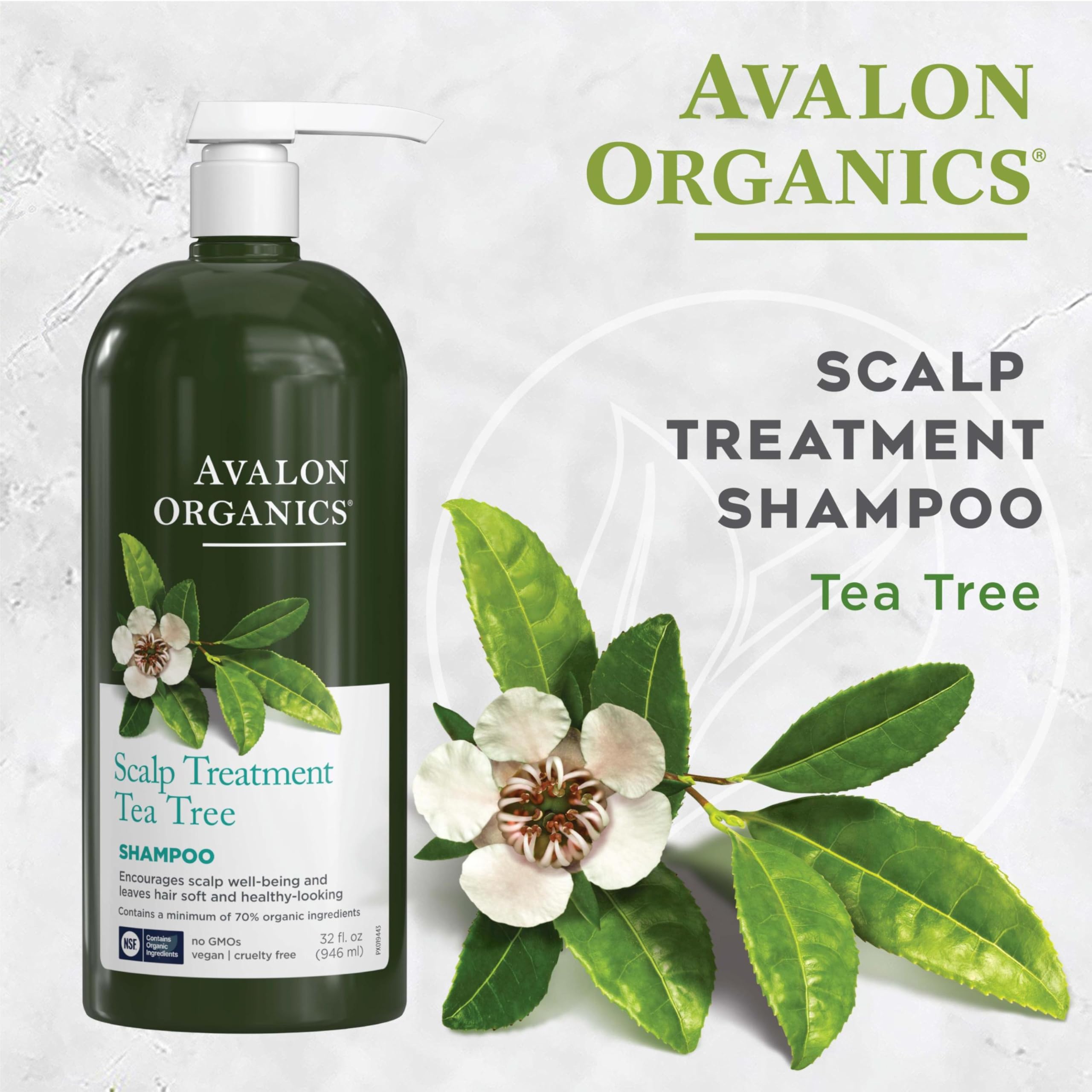 Avalon Organics shampoo lather texture demonstrating gentle cleansing benefit