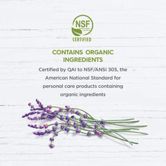 Avalon Organics textura del gel lavanda mostrando consistencia hidratante