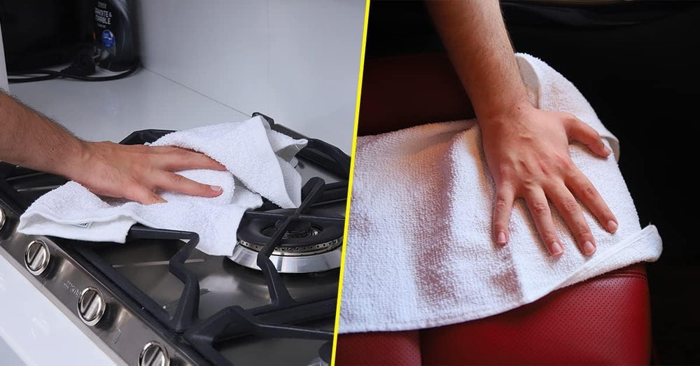 Avalon Towels comparación de tamaño 14x17 pulgadas útil para tareas