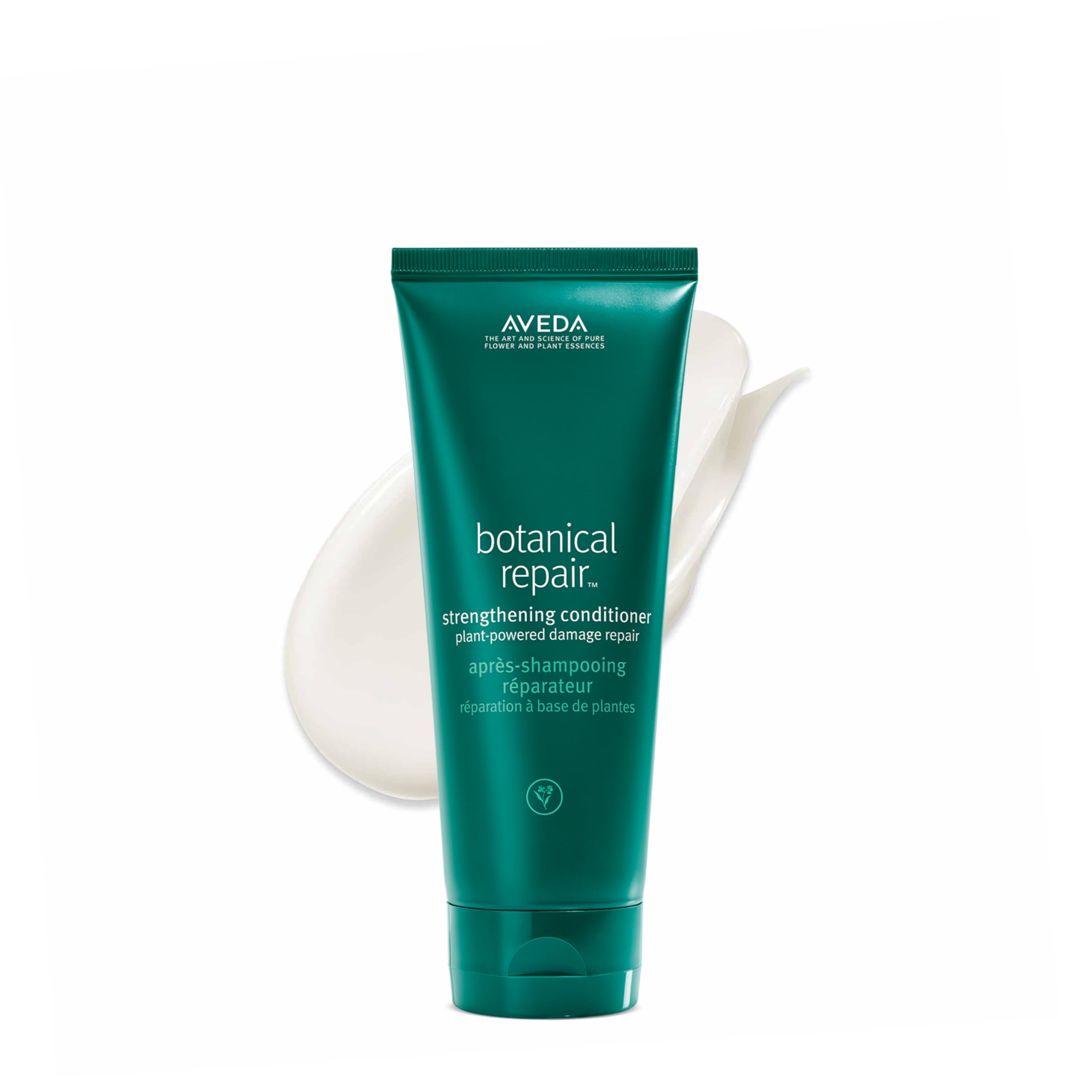 Aveda envase frontal del acondicionador que muestra el diseño y beneficio reparador