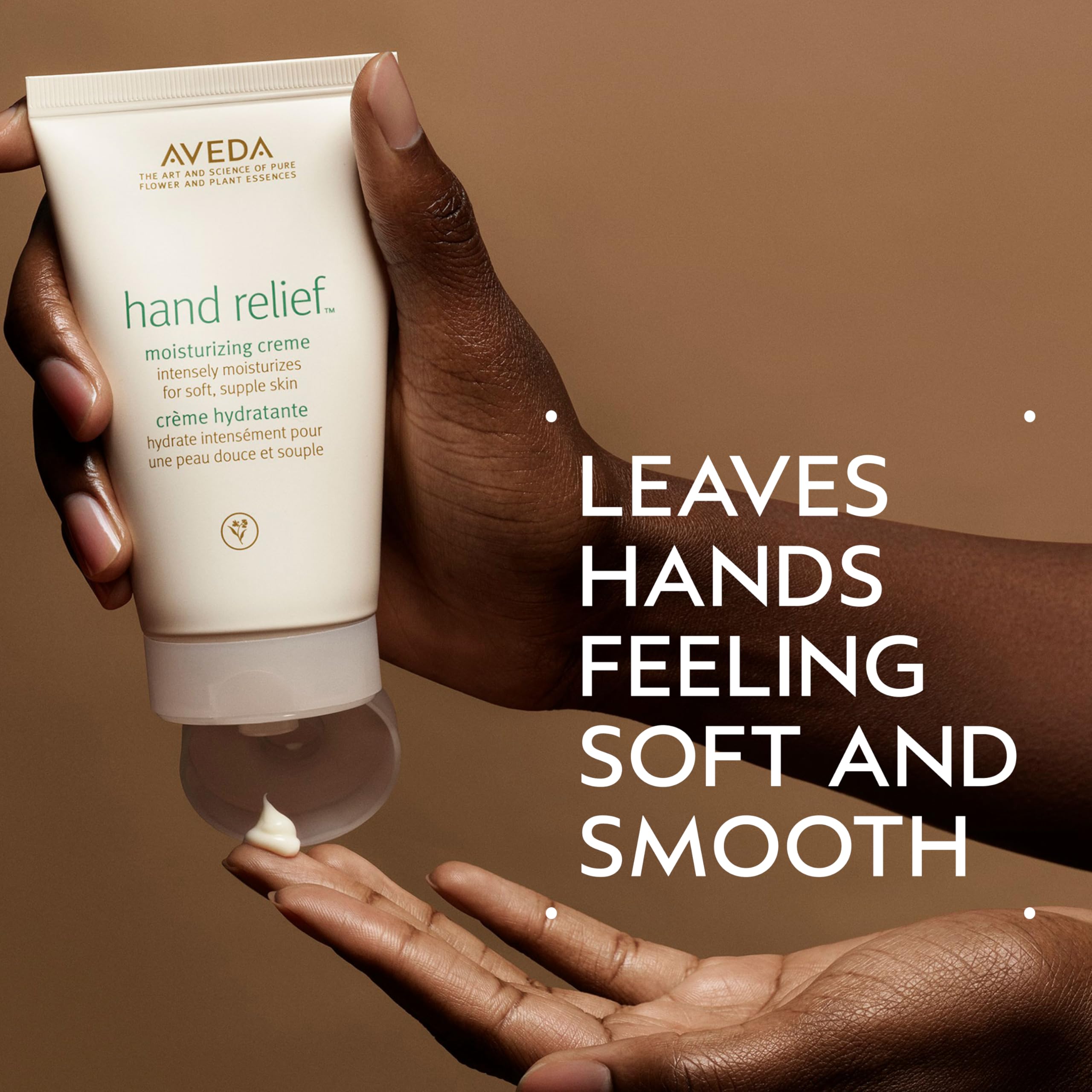 Aveda texture close-up displaying creamy balm for visible hydration and richness
