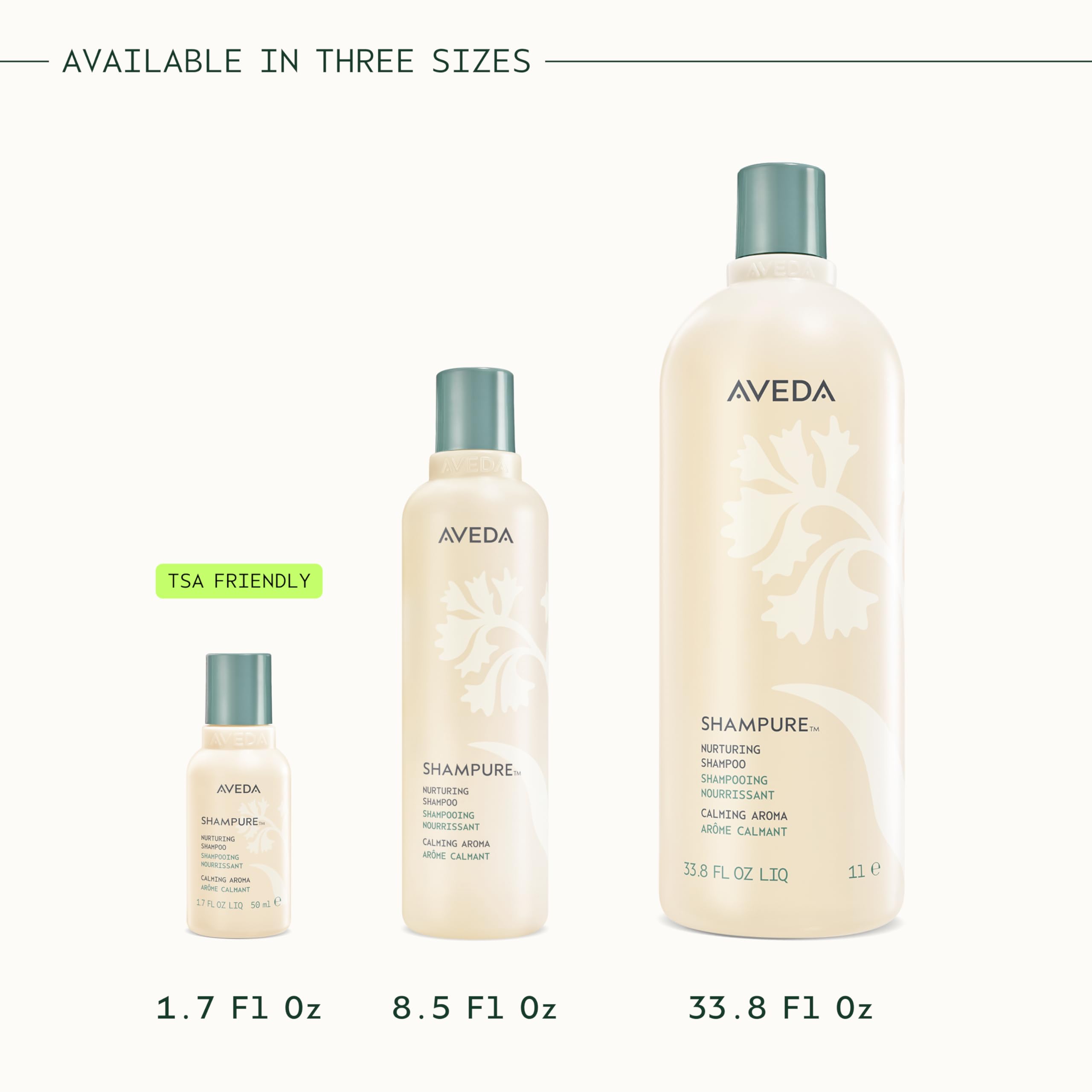 Aveda Shampure junto a loción corporal Shampure para rutina