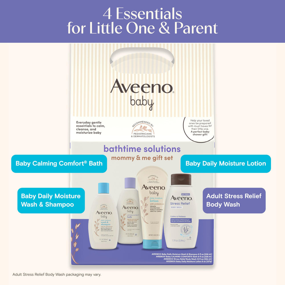 Aveeno Baby textura de loción hidratante rápida absorción para bebé