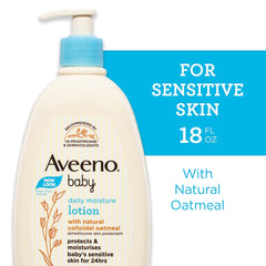 Aveeno Baby textura cremosa de la loción, rápida absorción y no grasa