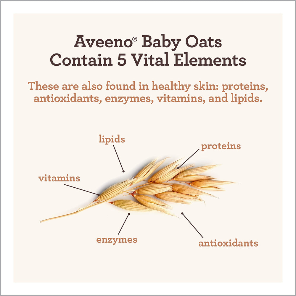 Aveeno Baby espuma cremosa que limpia suavemente la piel