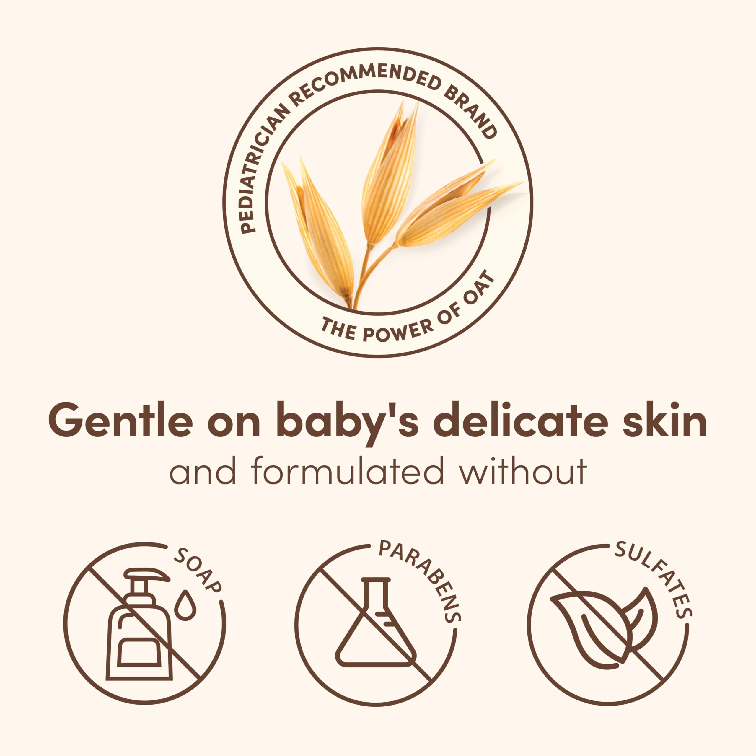 Aveeno Baby madre lavando bebé uso seguro y cuidado diario
