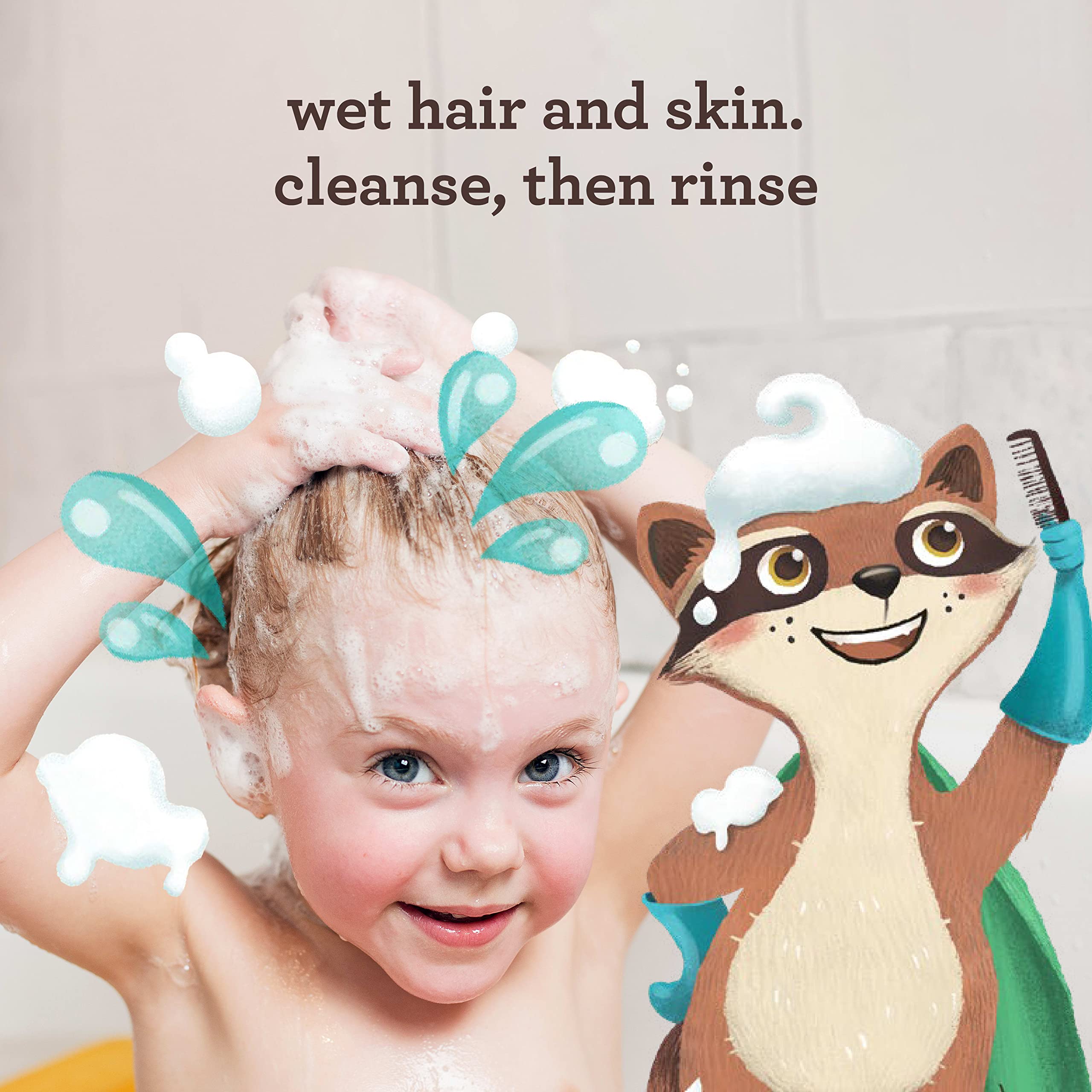 Aveeno Baby detalle de la etiqueta con ingredientes clave para tranquilidad de padres