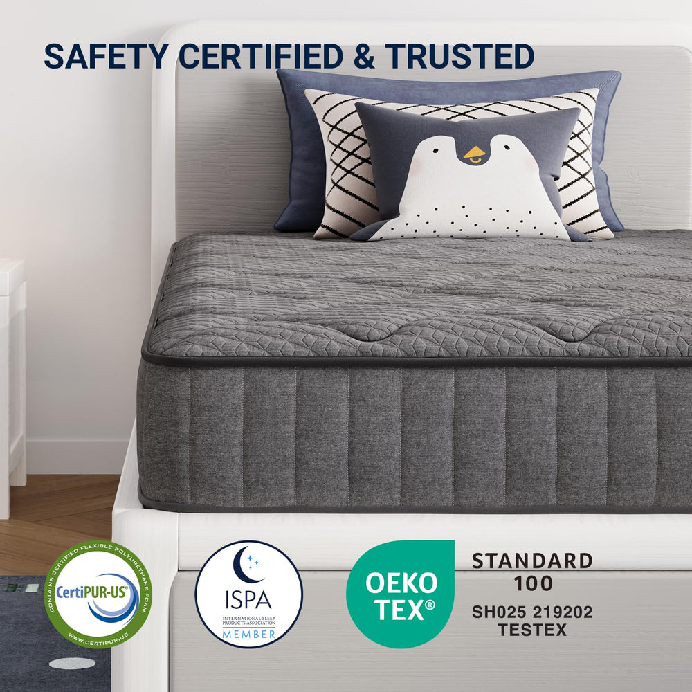 Avenco mattress on twin frame in bedroom demonstrating practical everyday use