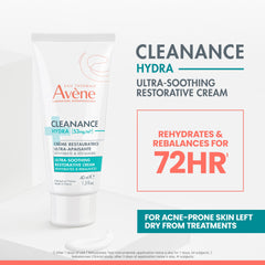 Eau Thermale Avène textura cremosa demostrando hidratación intensa
