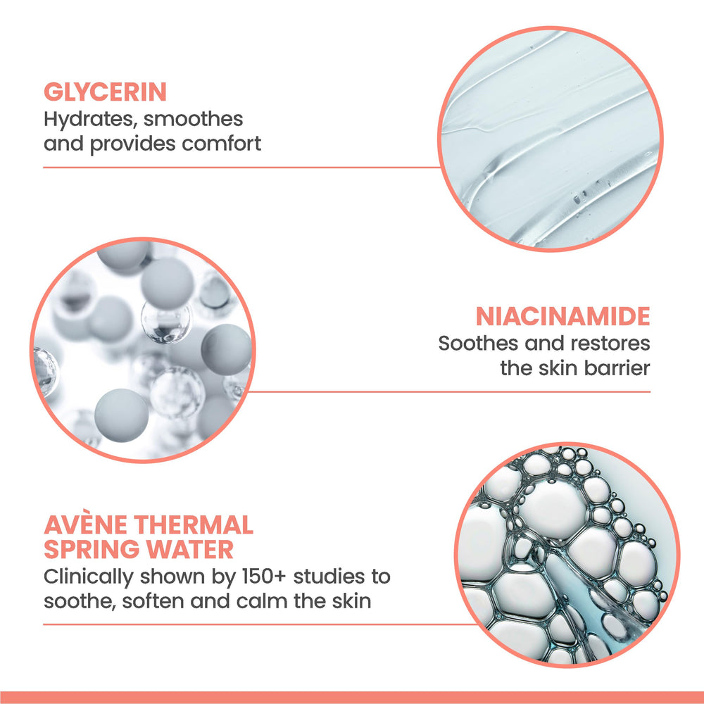 Eau Thermale Avène junto a Agua Termal reforzando efecto calmante