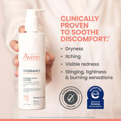 Eau Thermale Avène etiqueta de ingredientes enfatizando tolerancia