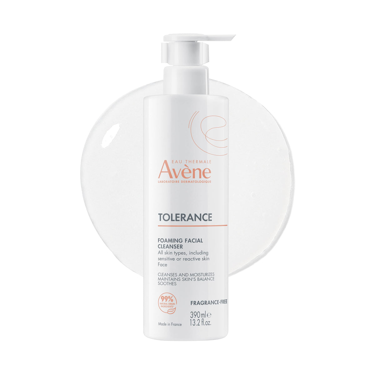 Eau Thermale Avène botella frontal y etiquetado claro mostrando producto