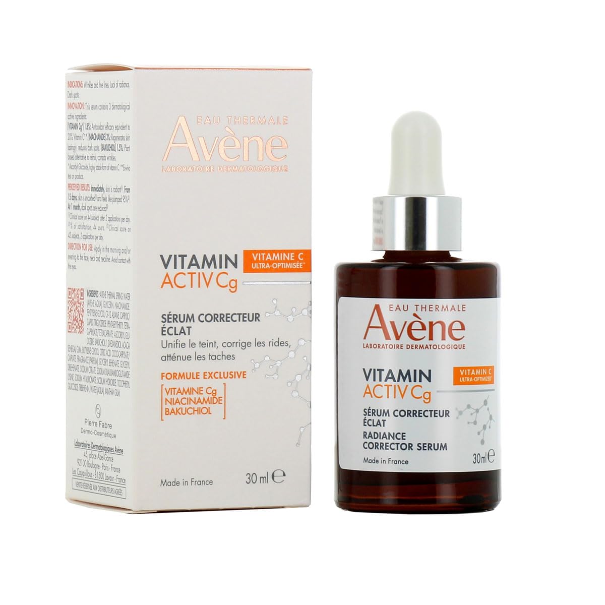 Eau Thermale Avène textura ligera del sérum sobre piel, acabado no graso