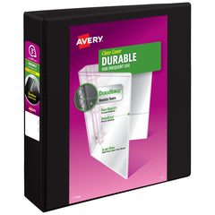 Avery carpeta frontal negra con cubierta transparente para personalizar