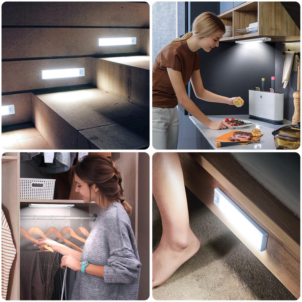 AVEVA luces instaladas en cocina, ambiente claro para tareas nocturnas