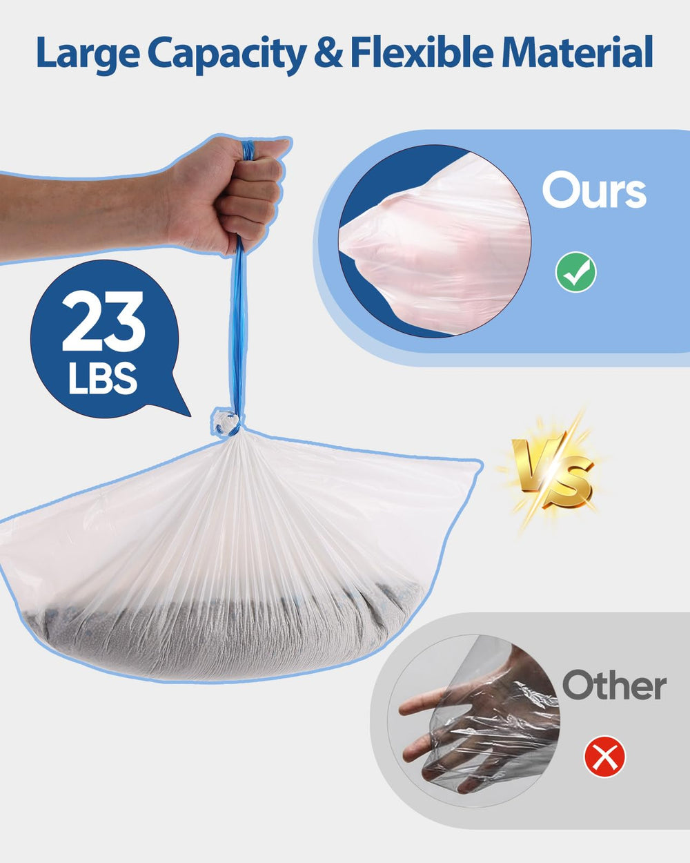 AWoHH rollo con bolsas pre-separadas para dispensado fácil y sin roturas