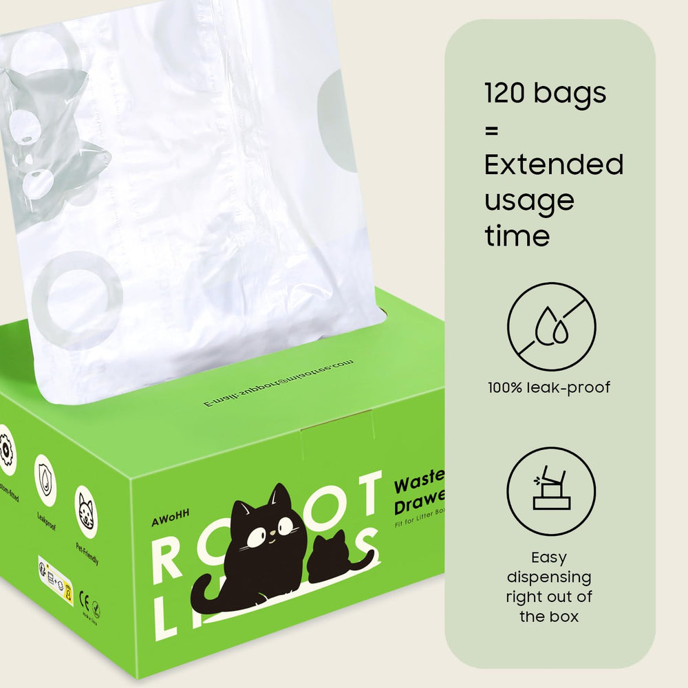 AWoHH rollo con bolsas separadas listo para extraer una unidad rápidamente