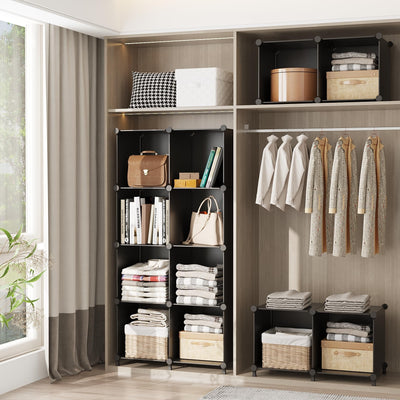 AWTATOS in a closet setup demonstrating compact use and space saving