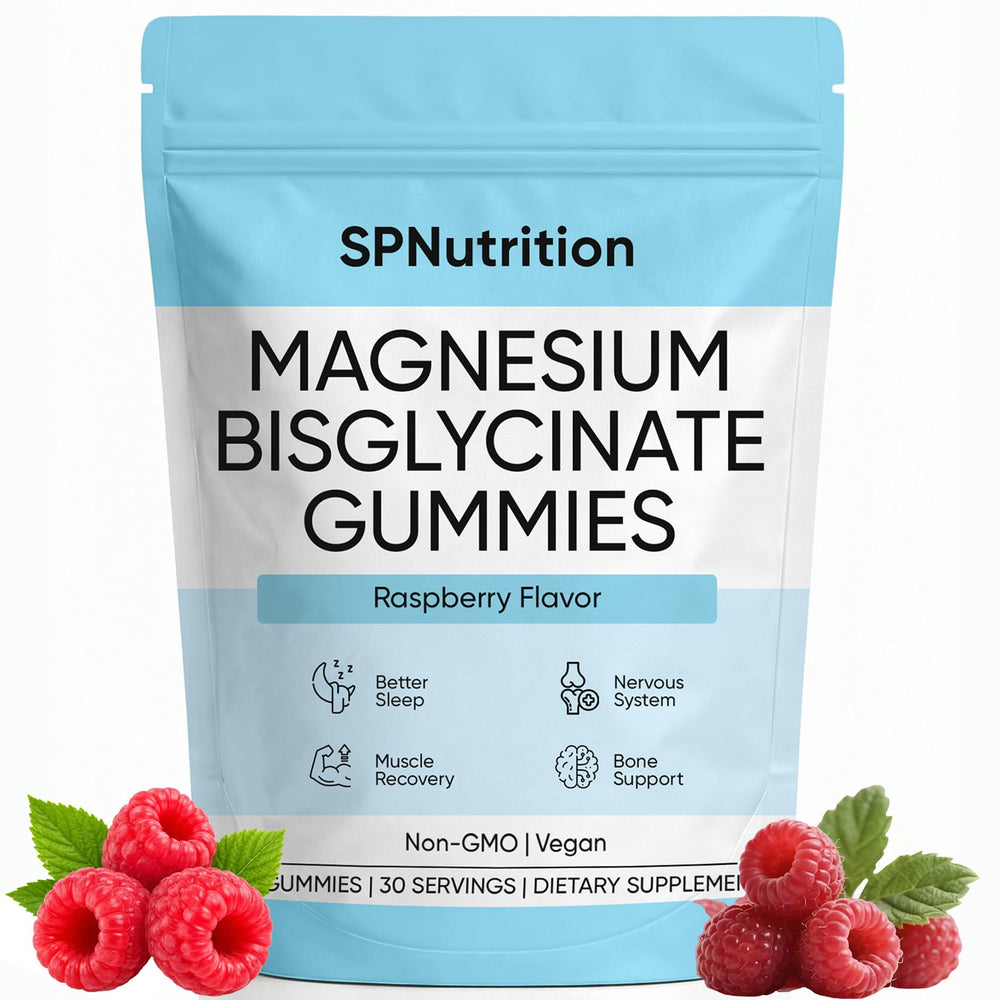 Awtse frasco frontal de gomitas magnesio, presentación clara y atractiva
