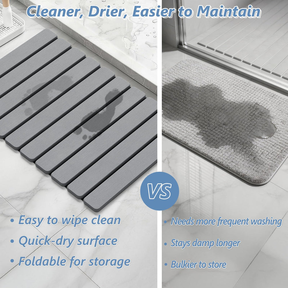 AWW underside non-slip backing displayed for stable placement on tile
