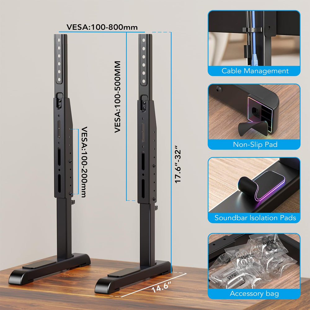 AX WABER vista lateral del soporte mostrando estructura robusta y perfil bajo