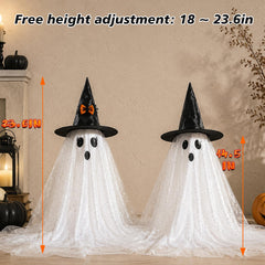 AYGXU fantasmas en mesa decorada para inspiración de fiesta