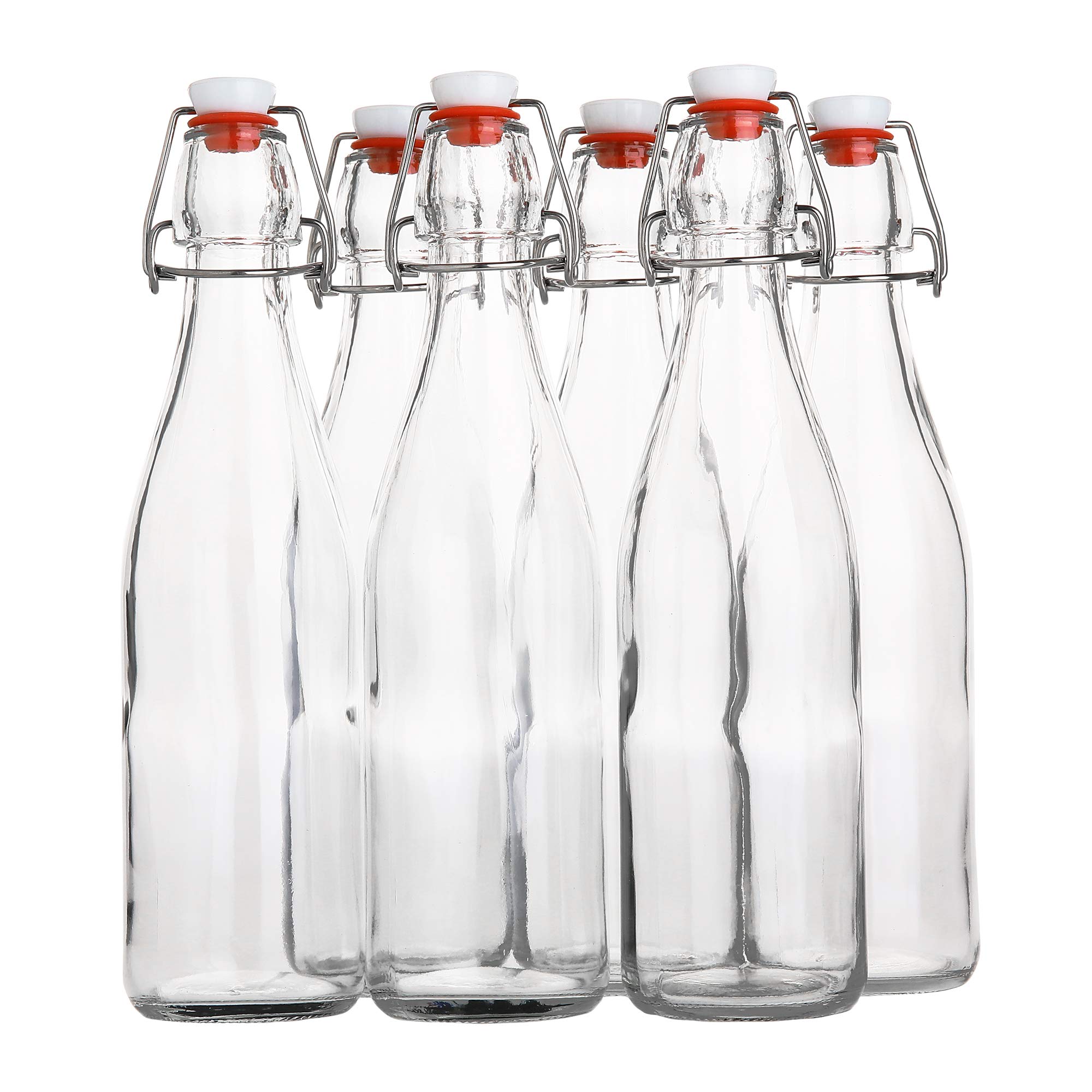 AYL pack frontal de seis botellas claras para almacenaje seguro
