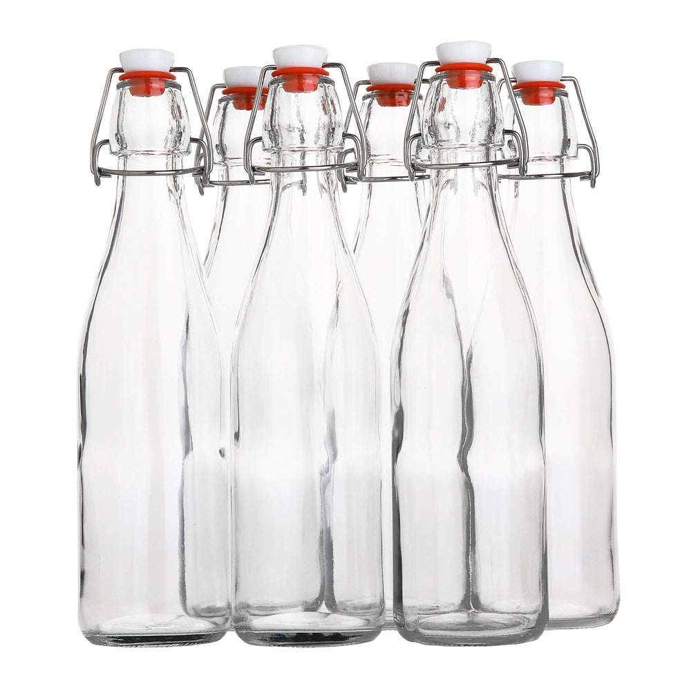AYL pack frontal de seis botellas claras para almacenaje seguro
