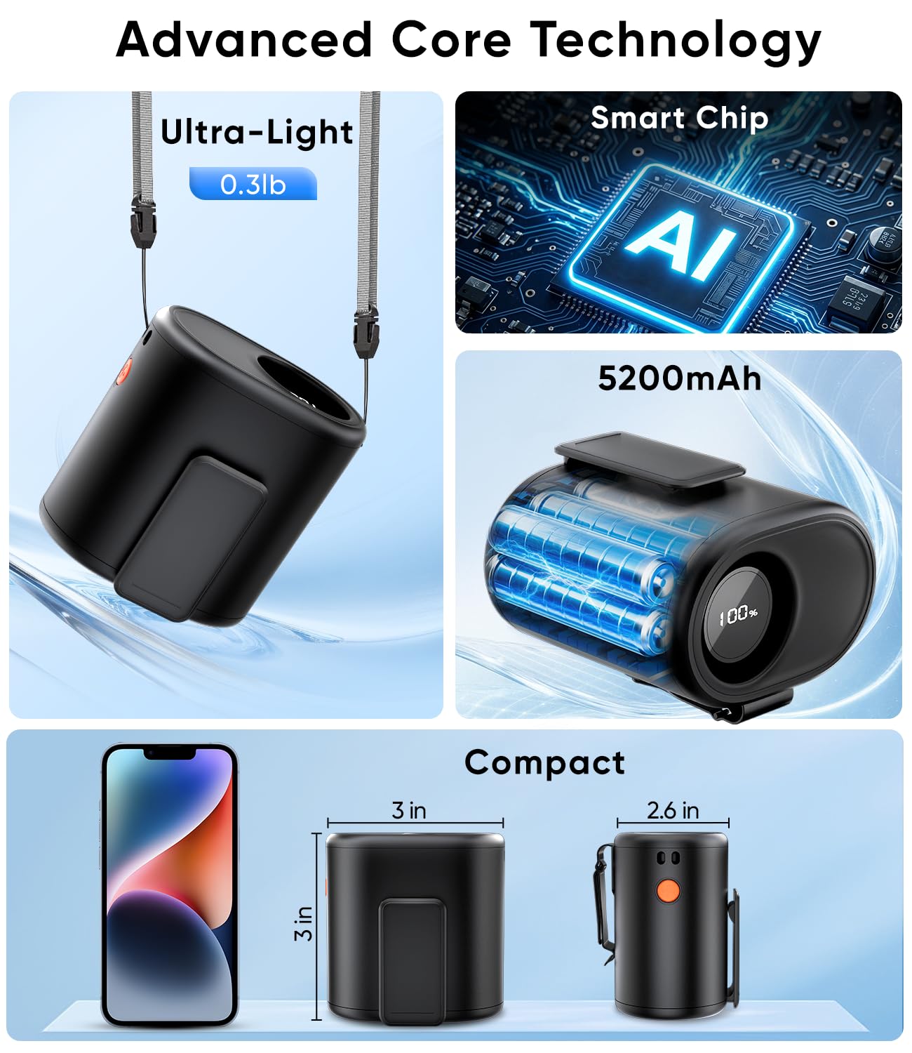 Aynvixt con soporte de mesa desplegado para uso estable