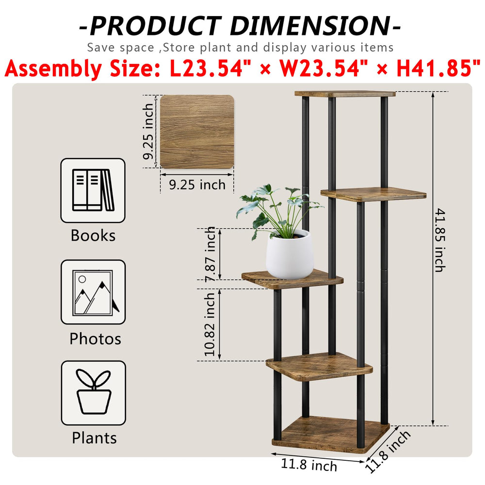 AZERPIAN plant stand in living room showing stylish multi-plant display