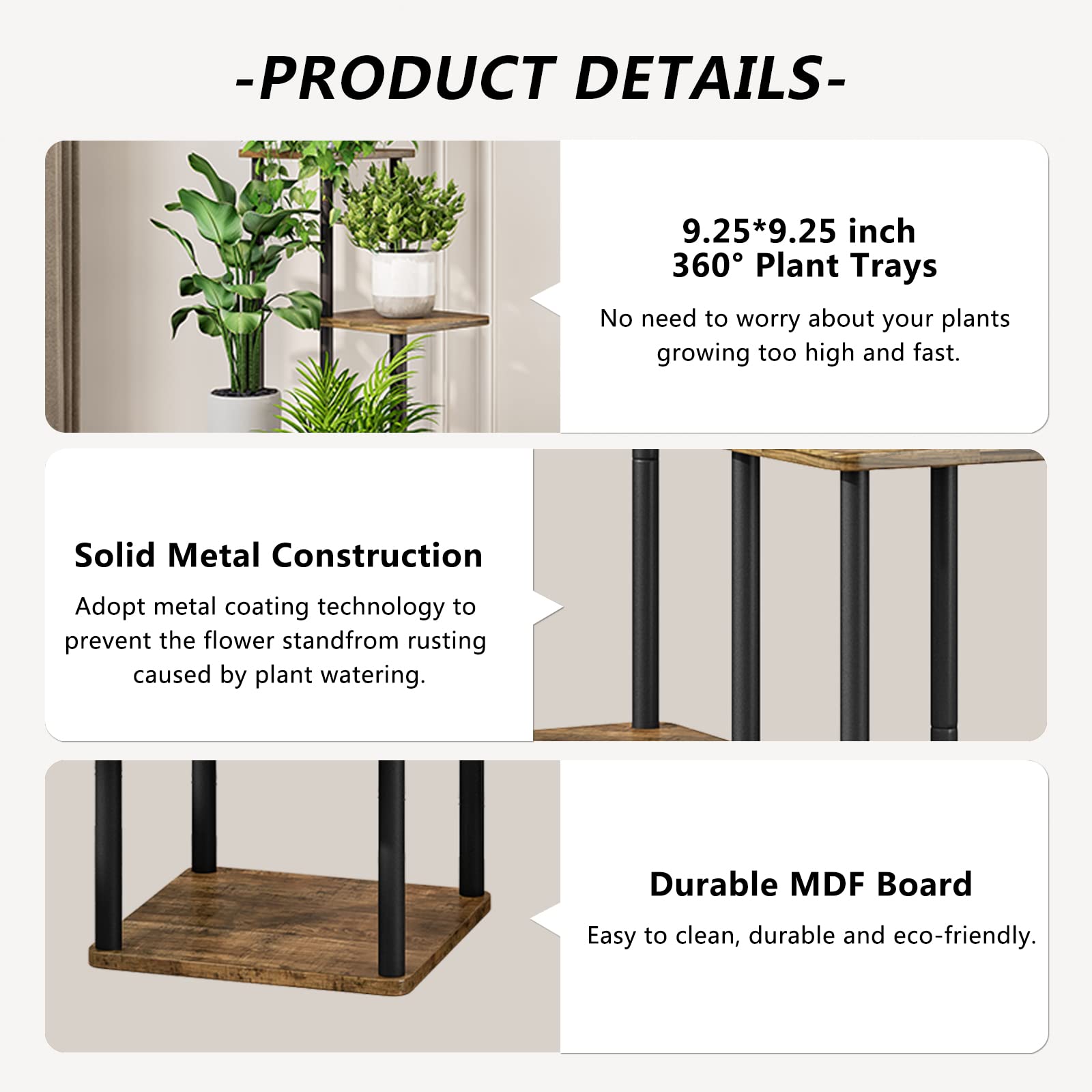 AZERPIAN shelf with various pot sizes showing scale and capacity benefits