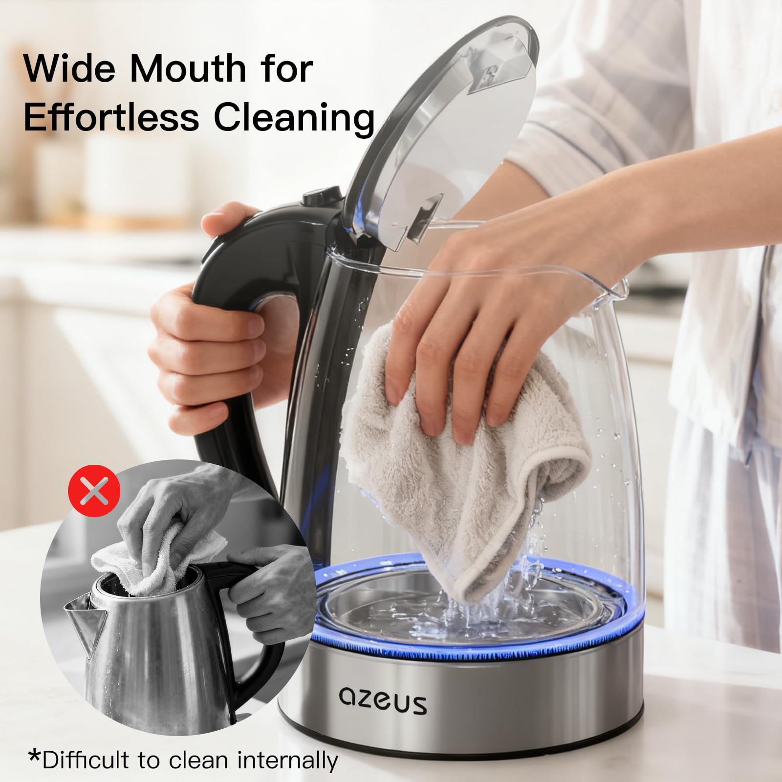 AZEUS base giratoria 360 grados para manejo cómodo