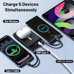 Azmuth attached to iPhone demonstrating secure MagSafe charging