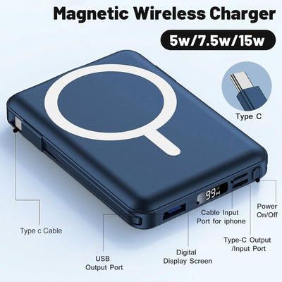 Azmuth magnetic coil closeup highlighting secure MagSafe alignment and efficiency