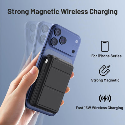 Azmuth USB‑C output and included cable showing fast wired charging