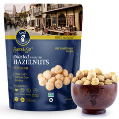 AZNUT paquete frontal mostrando 16 oz y etiqueta natural, útil para elegir snack sano