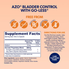 AZO label close-up showing nutrition facts and ingredient transparency for informed use