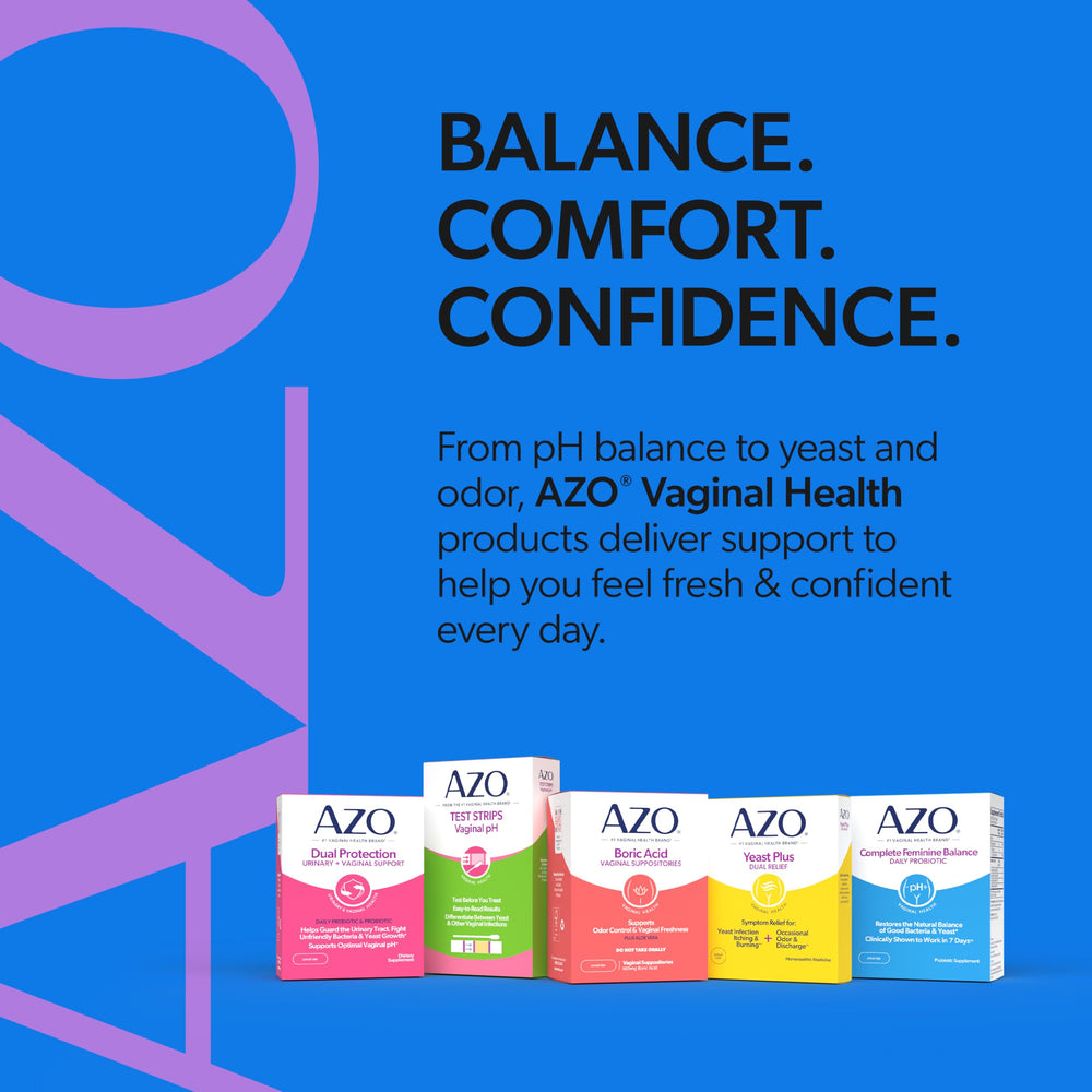AZO bottle in travel pouch conveying convenience for on-the-go use