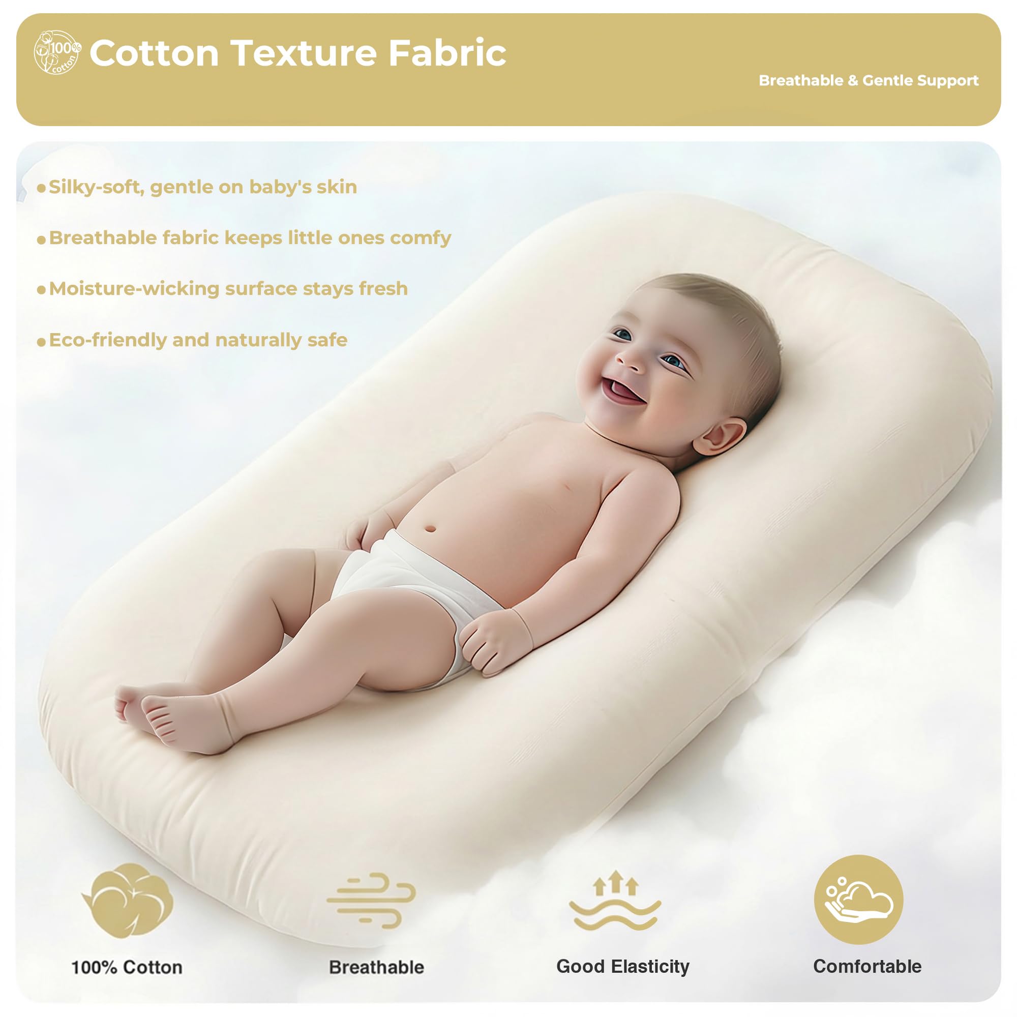azopesy cotton texture close-up highlighting breathable soft fabric comfort